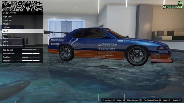 GTA 5 Online Tokyo Drift Han's Nissan Silvia Mona Lisa Annis Remus Car Build