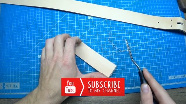 Как сделать кожаный ремень | Ручная работа смотреть онлайн