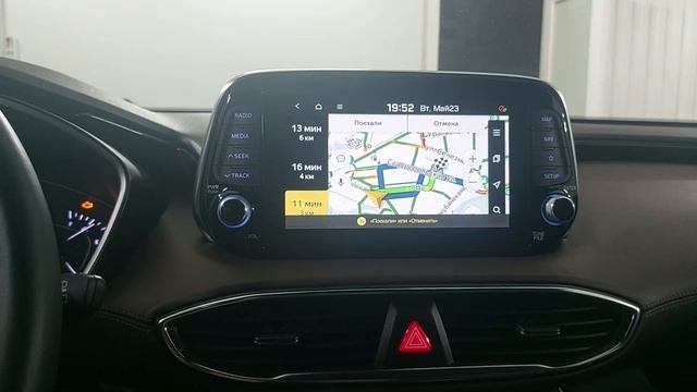 Hyundai Santa Fe 2018 Корея полная русификация Mobis GEN5