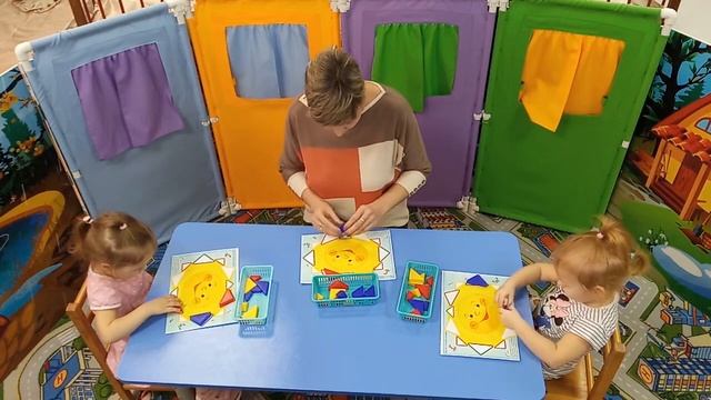 Сказочное солнышко. работа с блоками Дьенеша в младшей группе смотреть онлайн