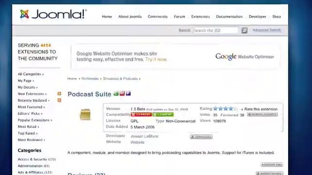 Joomla! Extensions commercial (640x360) смотреть онлайн