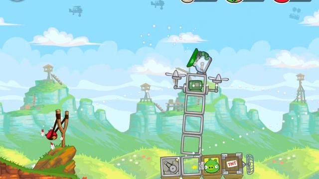 Angry Birds - Red's Mighty Feathers. Level 1-10. 3 stars. [HD] смотреть онлайн