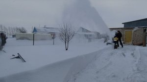 Тест китайского снегоуборщика хутер 8000.