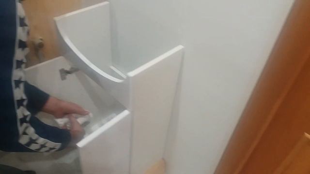Распаковка — Тумба под умывальник СанитаМебель Камелия-61.13 Д2 смотреть онлайн