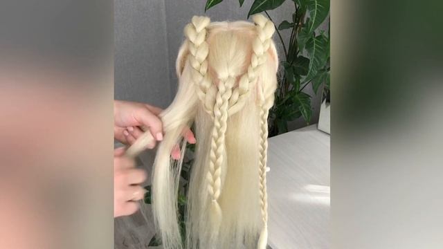 Как сделать прическу на основе косичек. Прическа на каждый день. Простая прическа смотреть онлайн