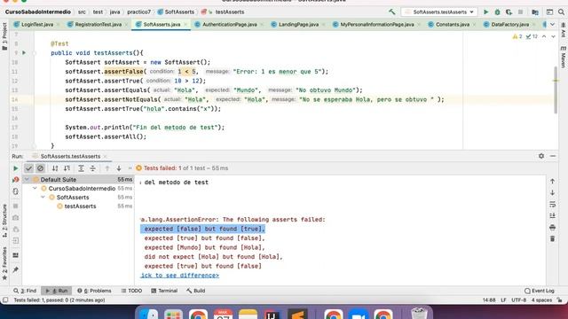 Soft Asserts - Ejemplos смотреть онлайн