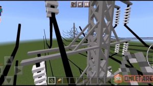 Мод на опоры, ЛЭП в Minecraft PE