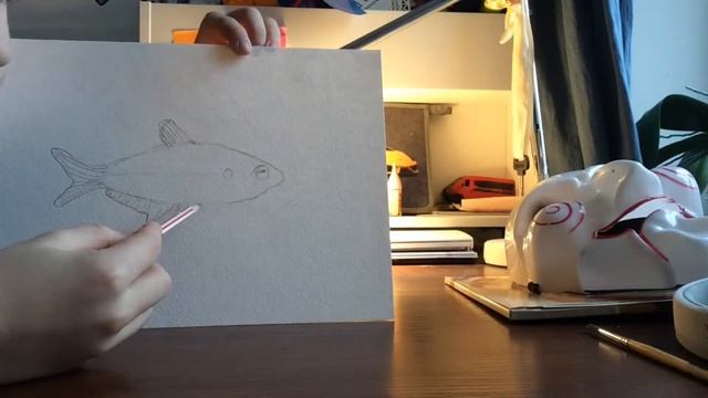 Как нарисовать рыбку акварелью(Орнатус) смотреть онлайн