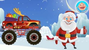 Монстр трак. На машинке везем сюрпризы малышам