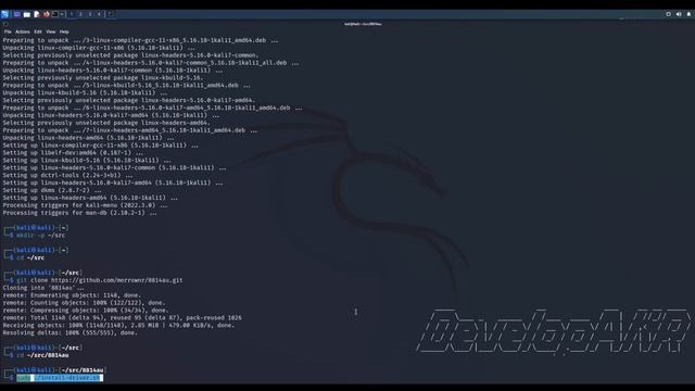 How to install Alfa AWUS1900 RTL8814AU drivers on Kali Linux 2022 2 & enable monitor mode смотреть онлайн