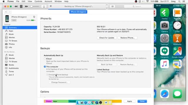 IPhone Backup (no/low Disk Space Problem)