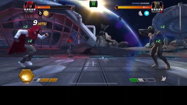 Marvel Contest Of Champions(MCOC) Alliance War Node 41 Safeguard Hyperion, Killmonger смотреть онлайн