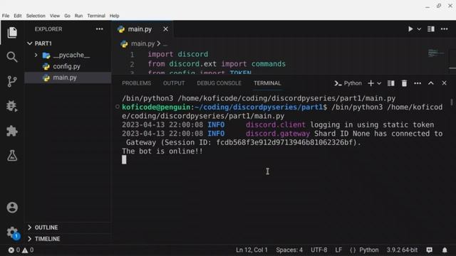 How 2 Code a Discord Bot in Python: Part 1 - Getting Started смотреть онлайн
