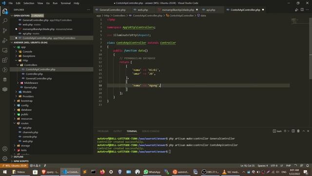 Laravel Answer - Memanggil API Internal di Blade (Ajax) ?? смотреть онлайн