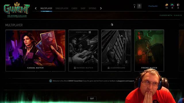 GWENT Beta Gameplay - Learning How to Play - TwitchFails смотреть онлайн
