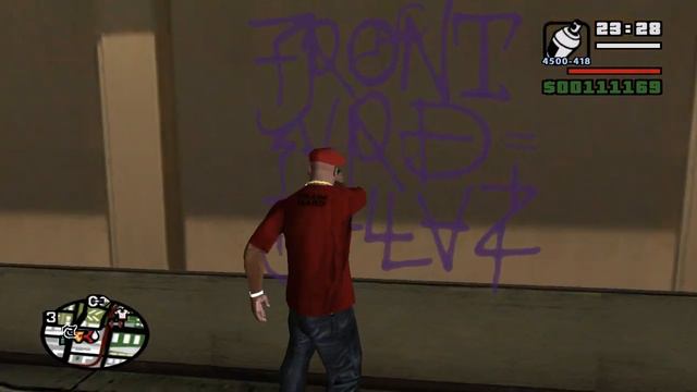 Прохождение игры Grand Theft Auto: San Andreas. Закрашивание всех граффити. смотреть онлайн