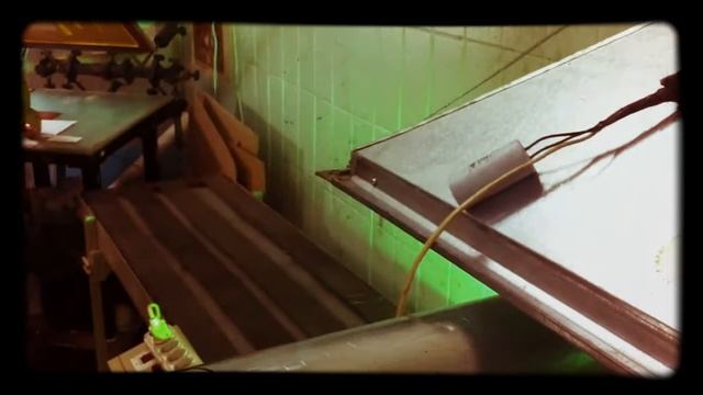 Работа уф сушки для трафаретной печати
