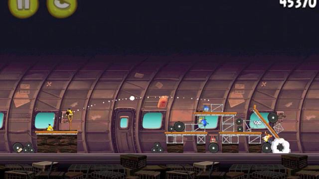 Angry Birds Rio Smugglers' Plain 11-13 3 Stars walkthrough video gameplay tutorial Iphone 4S смотреть онлайн