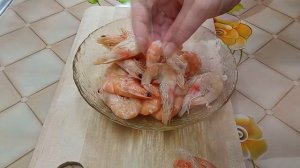 Как сварить и почистить  креветки