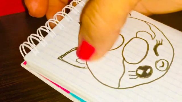 Как нарисовать пончик ЕДИНОРОГ/просто рисуем/ милый рисунок,учимся. смотреть онлайн