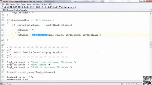Website Design with PHP & MYSQL - 086 - PHP With MySQ - Updating Data In A Table смотреть онлайн