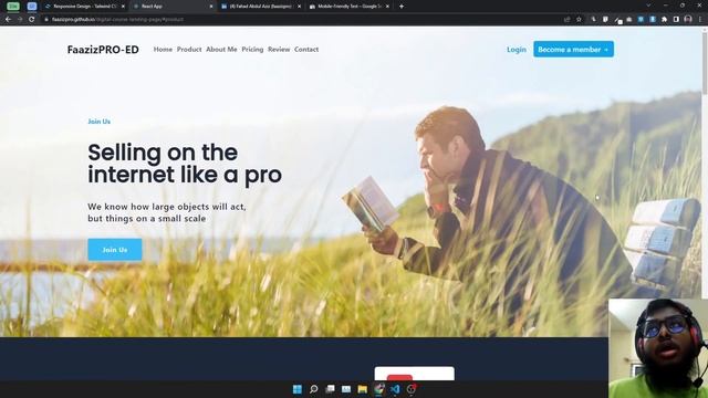 Responsive Digital Course Landing Page Design | Figma to Tailwind CSS смотреть онлайн