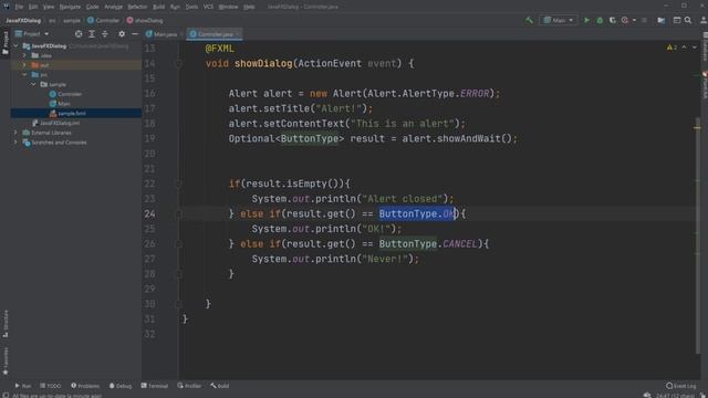 JavaFX and Scene Builder - IntelliJ: Alerts смотреть онлайн