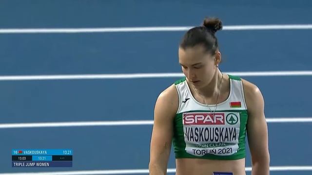 Ирина Васьковская в квалификации чемпионата Европы по легкой атлетике. Торунь, 6 марта смотреть онлайн