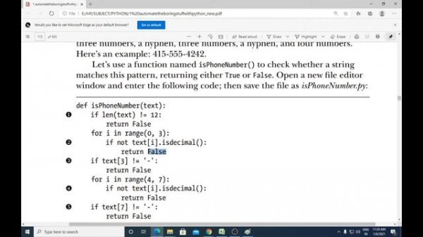 APPLICATION DEVELOPMENT USING PYTHON 34 | 18CS55 |  PATTERN MATCHING WITH REGULAR EXPRESSIONS