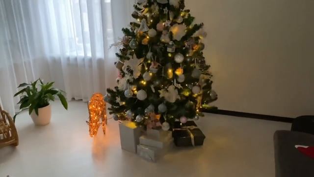 Новогодний ВЛОГ | украшаем дом и улицу | печём Зебру смотреть онлайн