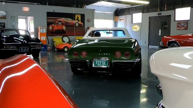 1973 Corvette - Convertible, LOW MILES, #'s Match, Elkhart Green/Saddle - Seven Hills Motorcars смотреть онлайн