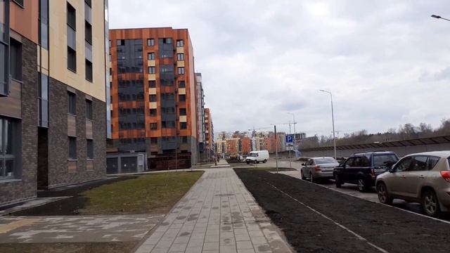 Москва 3822 Чароитовая улица, ЖК Кленовые Аллеи весна день смотреть онлайн