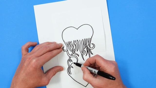 How to Draw Heart Transformation | Folding Surprise | Paper Craft смотреть онлайн