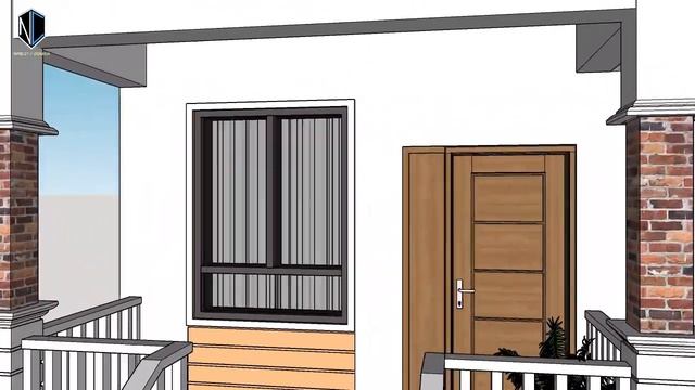 small house design idea 2 bedroom 10mx6.8m (68 sqm) смотреть онлайн
