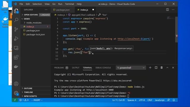 REST API with NodeJS + Express + Docker Tutorial смотреть онлайн