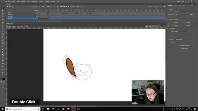 Animate CC Tutorial: Secondary Action - animating a tail! смотреть онлайн