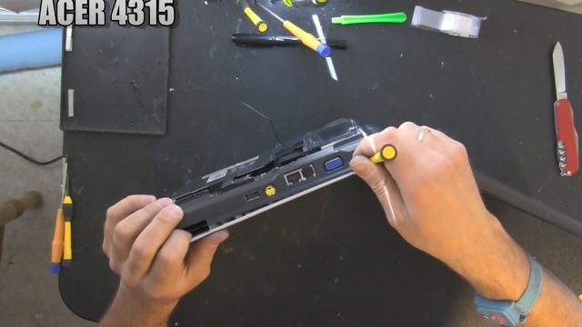 ACER ASPIRE 4315 laptop take apart video, disassemble disassembly смотреть онлайн