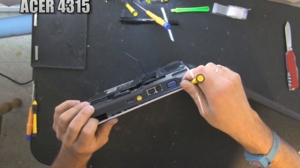 ACER ASPIRE 4315 laptop take apart video, disassemble disassembly