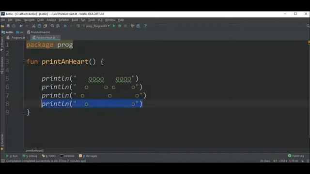 print an heart in kotlin смотреть онлайн