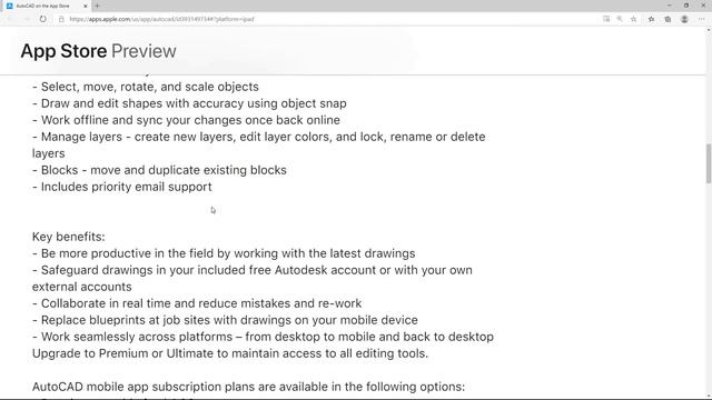 AutoCAD for iPhone & iPad смотреть онлайн