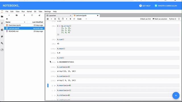 Summary Statistics using Numpy смотреть онлайн