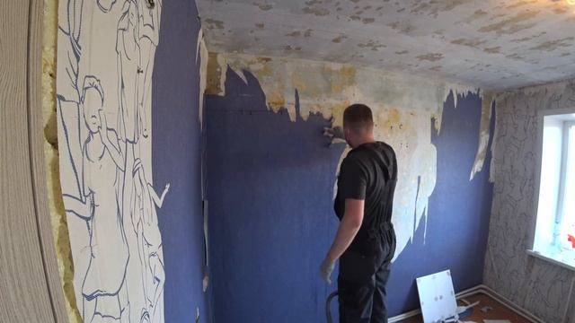 НАЧАЛО РЕМОНТА! Демонтаж в маленькой комнате! #4 смотреть онлайн