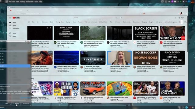 Linux KDE Plasma QT Browser (Falkon Glass MOD) V1.6 смотреть онлайн
