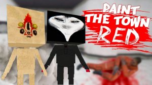 НИКОМУ НЕ ВЫЖИТЬ! СКУЛЬПТУРА SCP 173 И ЧУМНОЙ ДОКТОР SCP 049 ИДУТ УБИВАТЬ! УГАР В PAINT THE TOWN RED