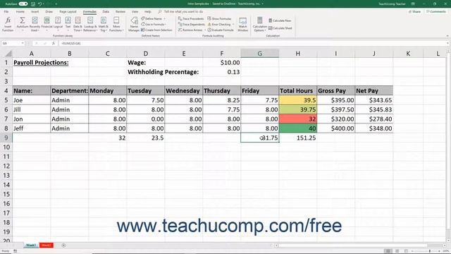 Excel 2019 & 365 Tutorial Using Named Ranges in Formulas Microsoft Training смотреть онлайн