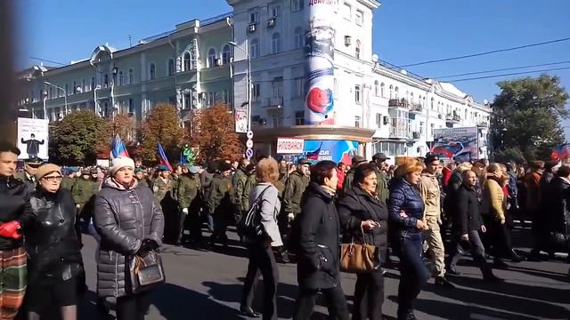 Прощальное шествие в Донецке,в память о Мотороле(Арсений Павлов) смотреть онлайн