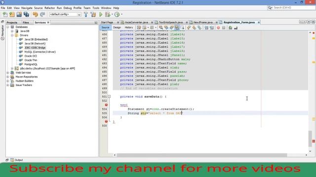 Storing Student Details Database Connectivity MS Access and Java Netbeans смотреть онлайн
