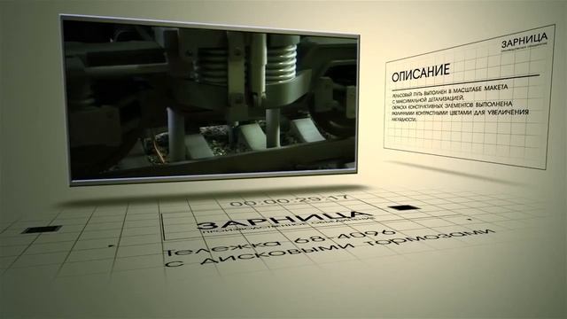 Действующий 3D-макет "Тележка 68-4096 с дисковыми тормозами" смотреть онлайн