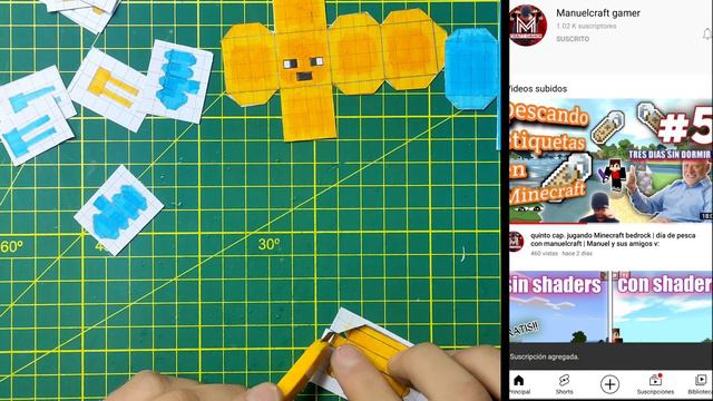 cómo hacer a los key golem de Minecraft dungeons súper fácil y rápido | #papercraft #manuelcraft смотреть онлайн