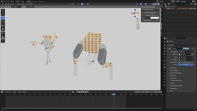 Blender 3D Line Art Addons: A Tutorial смотреть онлайн